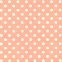 Peach and White Polka Dot Italian Paper ~ Tassotti ~ Reversible Print